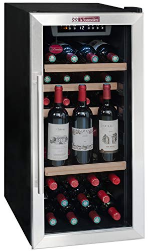 La Sommeliere LS38A Cave à Vin de mise à température – 38 bouteilles – Système de préservation de vin intégré – 3 bouteilles ouvertes – Faible encombrement Classe: A : tests et avis