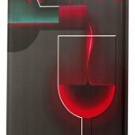 Simulation de Nostalgique Plaque Émaillée Alcool Retro Deco Vin rouge bouteille verre Publicité Signes En Métal 20X30 cm :